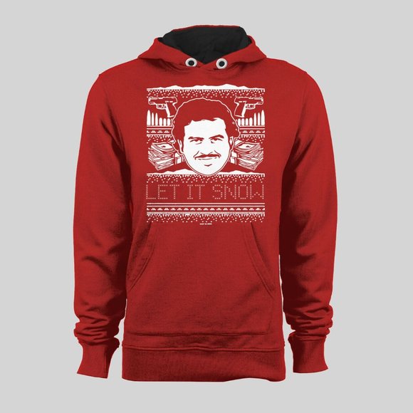 PABLO ESCOBAR LET IT SNOW CHRISTMAS HOODIE*